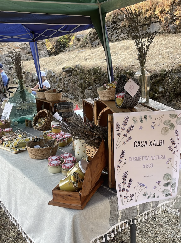 Cosmetica natural en el mercado de Ezcaray